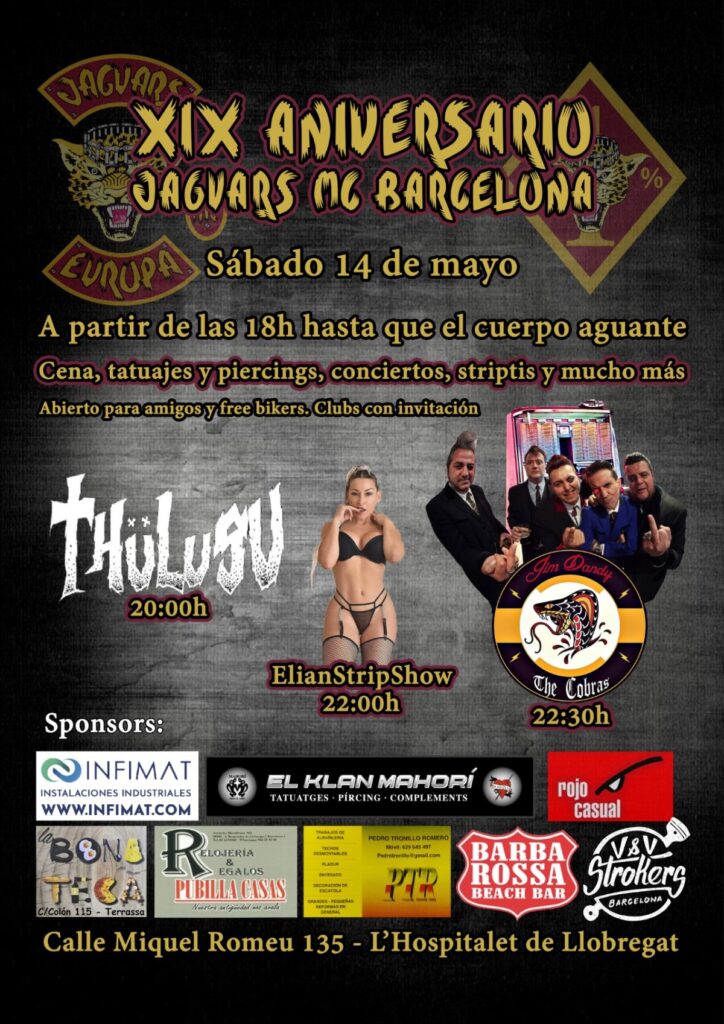 Jaguars MC Barcelona 19 XIX aniversario